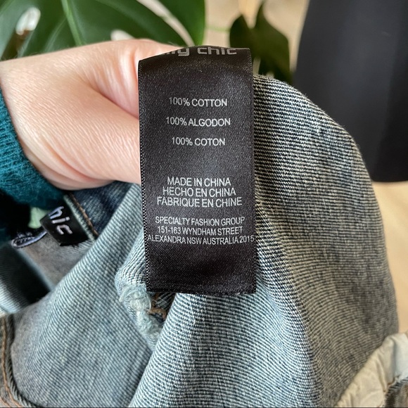 Cropped distressed denim City City jacket size XS - Picture 4 of 4